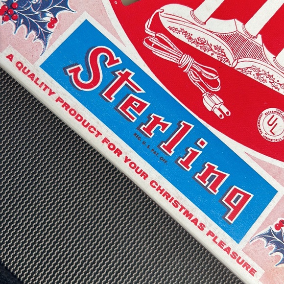 Christmas Vintage Sterling 3 Light Plastic Candolier in Original Box- Works - Picture 9 of 14